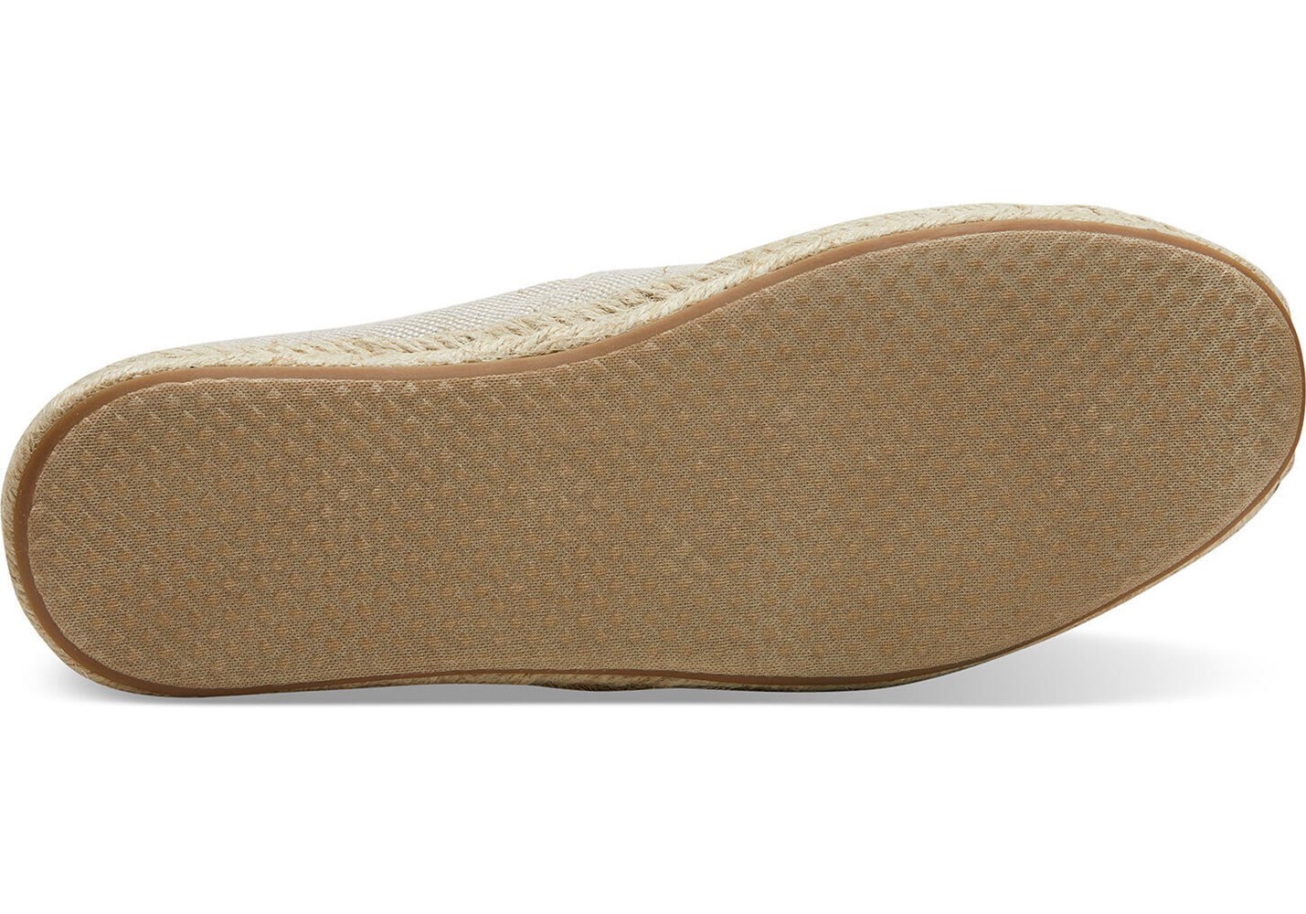 Toms Alpargata Metallic Espadrille Beige - Womens - 59381-PDRS